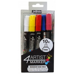 SET 10 COLOR 4ARTIST MARKER 4 MM OIL-BASED PAINT MARKER